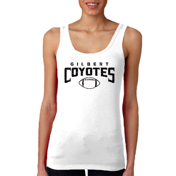 White Ladies Tank Top Coyotes Football Thumbnail