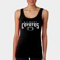 Black Ladies Tank Top Coyotes Football Thumbnail