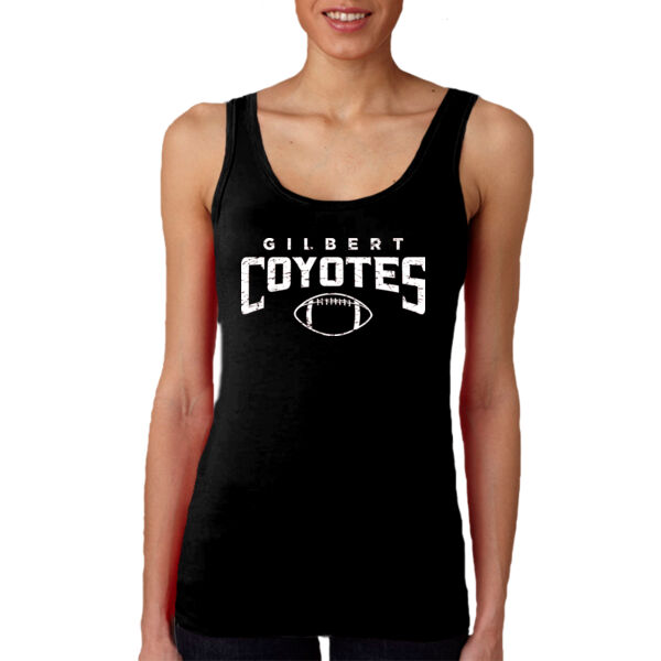 Black Ladies Tank Top Coyotes Football Thumbnail