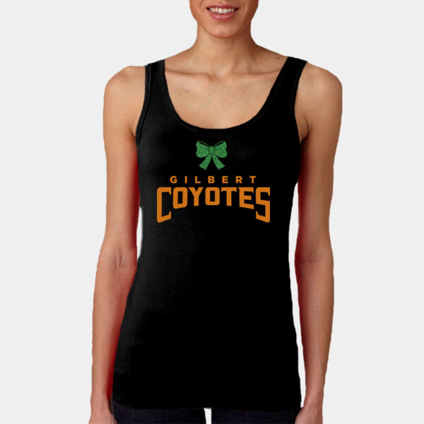 Black Ladies Tank Top Coyotes Football Thumbnail