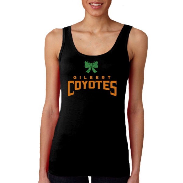 Black Ladies Tank Top Coyotes Football Thumbnail
