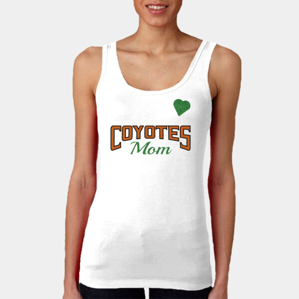 White Ladies Tank Top Coyotes Football Thumbnail
