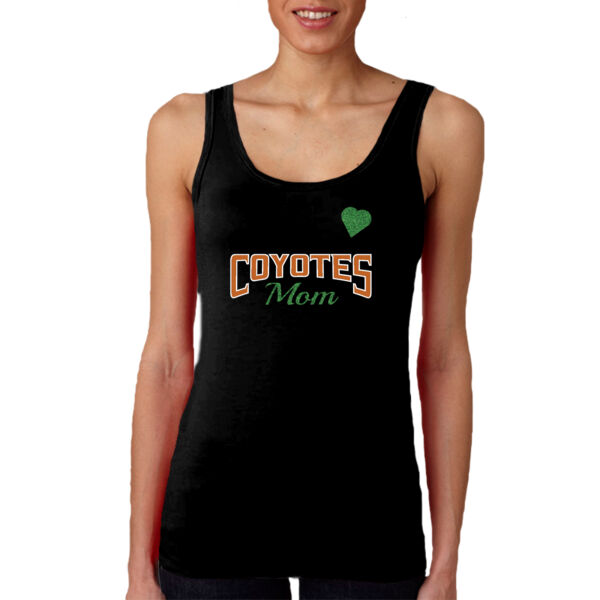 Black Ladies Tank Top Coyotes Football Thumbnail