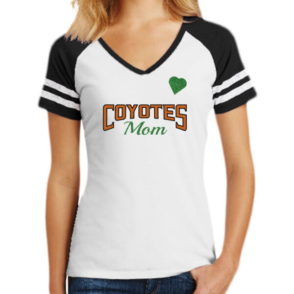 White Ladies Game V-Neck Tee Thumbnail