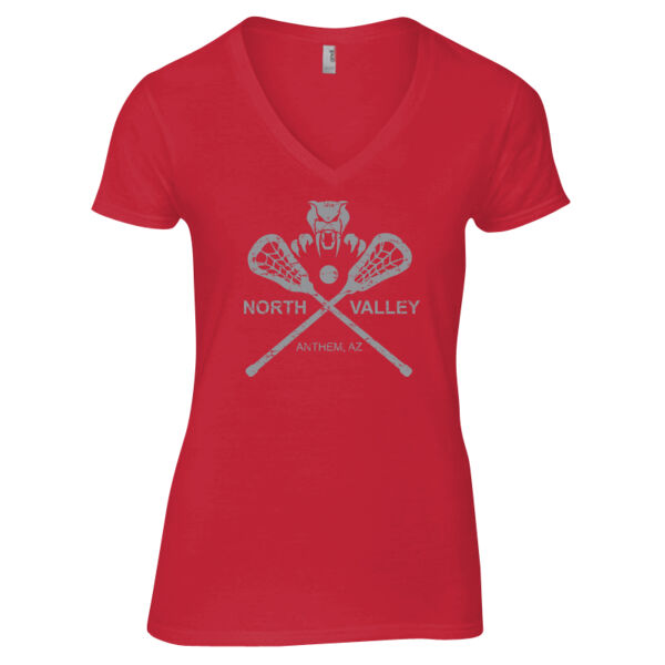 Ladies Maroon V-Neck Thumbnail