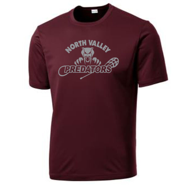 Maroon Performance Lacrosse T Shirt Thumbnail