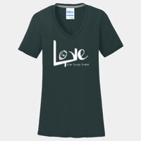 I Love Football Ladies V-Neck Thumbnail