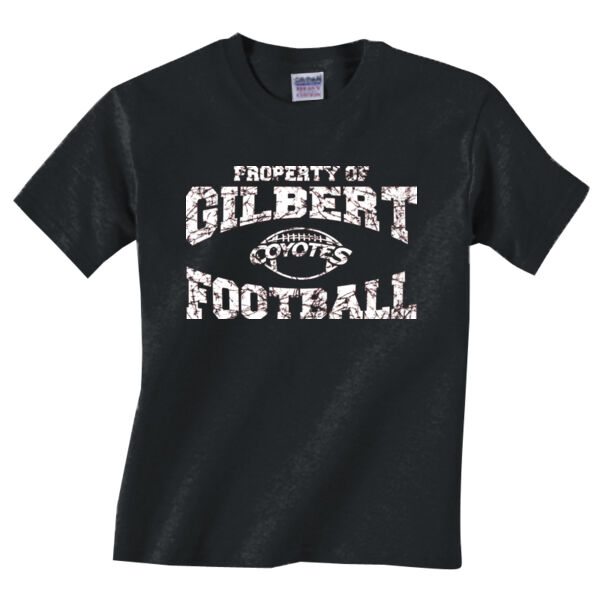 Coyotes Football Youth Black Shirt Thumbnail