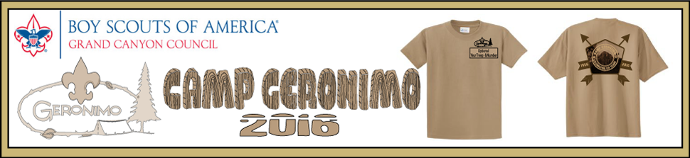 Camp Geronimo, Boy Scout of America, Precision Graphics, Summer Camp T-Shirts, Cheap Camp Shirts, Screen Printed Camp Shirts